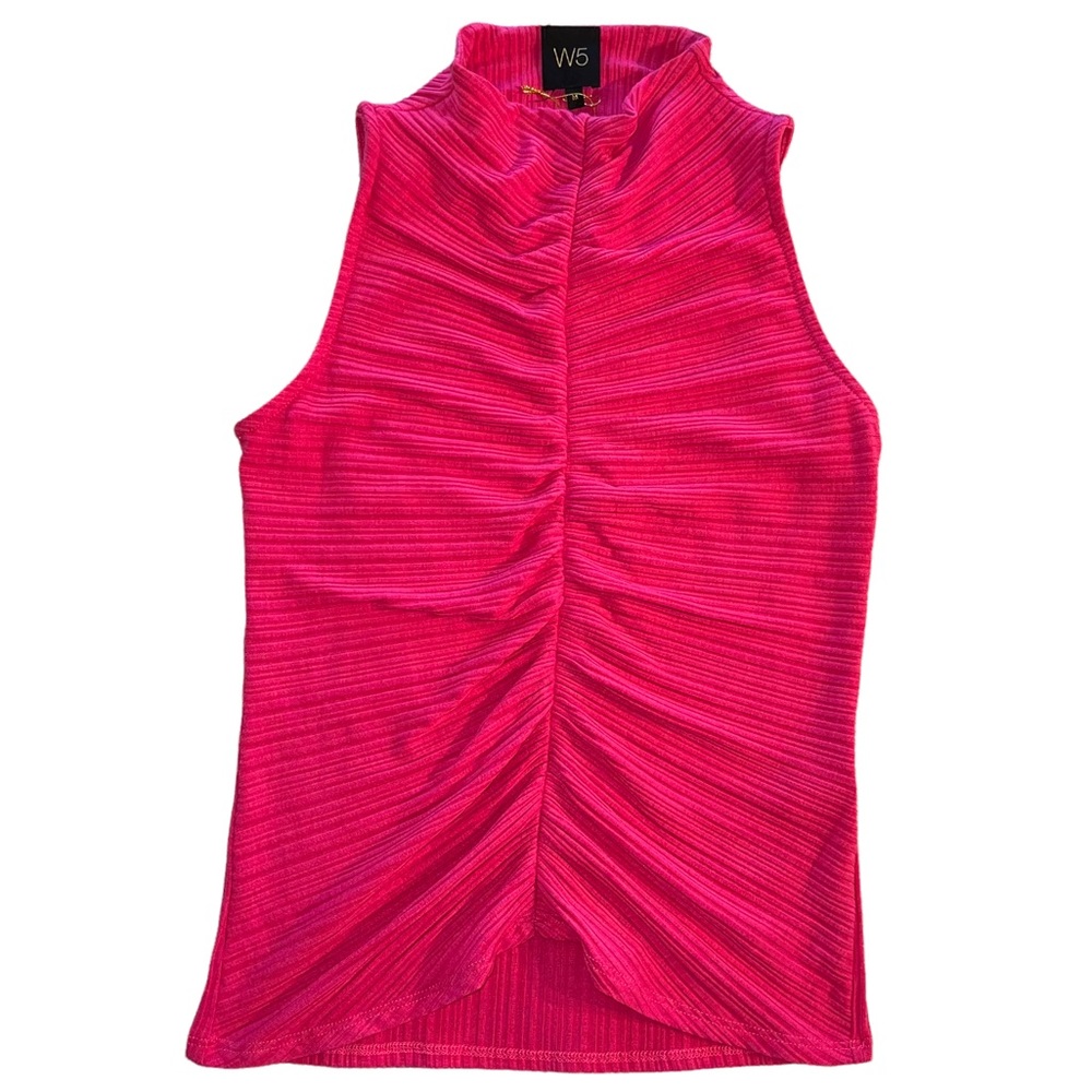 🆕 NWT W5 SLEEVELESS RUCHED FRONT AND BACK TOP